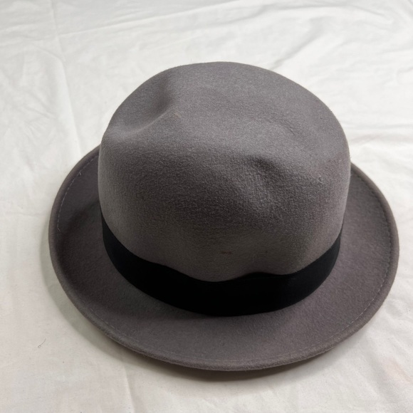 Capas design Genuine Feather detail grey Hat wool 6 7/8 A030423 - Picture 4 of 7